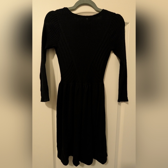 American Eagle Outfitters Black Ribbed Sweater Dress - Picture 5 of 10